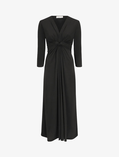 Robe longue fluide - Noir - 1