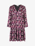 Robe empire oversize imprimé graphique - Violet - 1