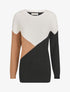 Pull oversize à motif graphique - Blanc/noir - 5