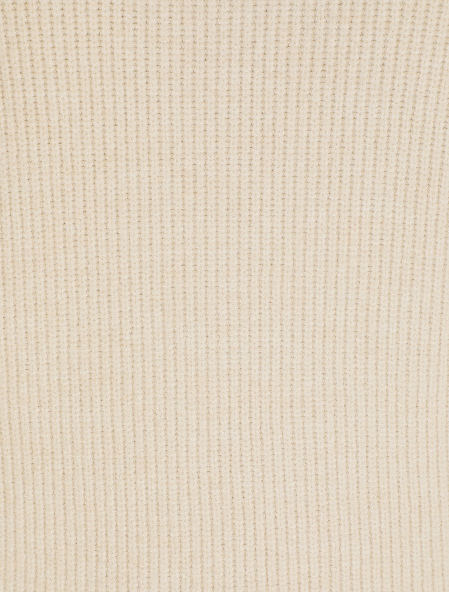 Pull droit côtelé en laine mélangée - Beige - 3