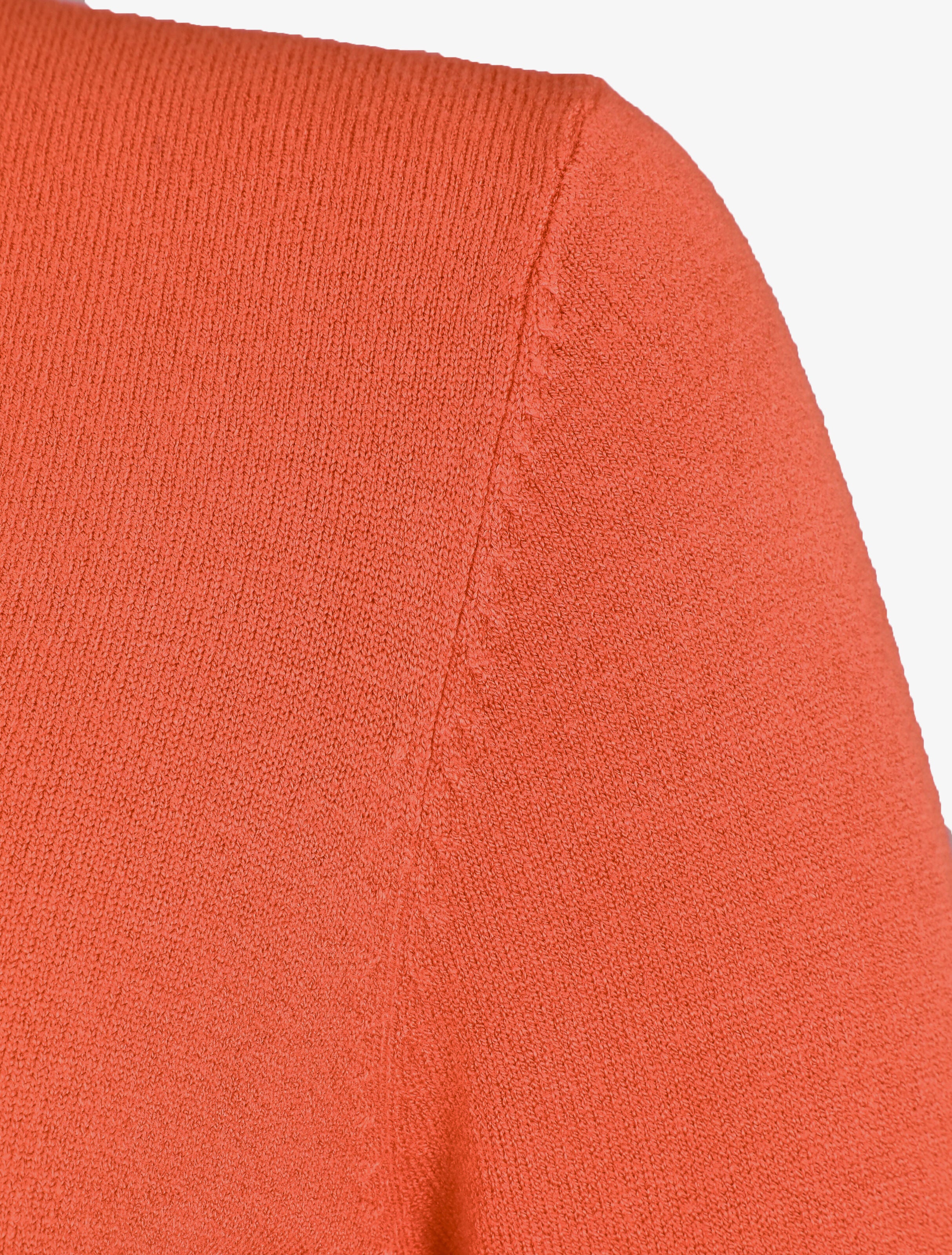 Pull fin en cachemire mélangée à col V - Corail - 3