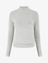 Pull col montant en cachemire mélangé - Gris clair - 5