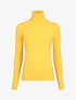 Pull col roulé en laine mélangée - Jaune - 5