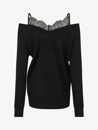 Pull col bardot et débardeur trompe l&