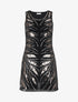 Robe courte sans manches à sequins - Noir - 1
