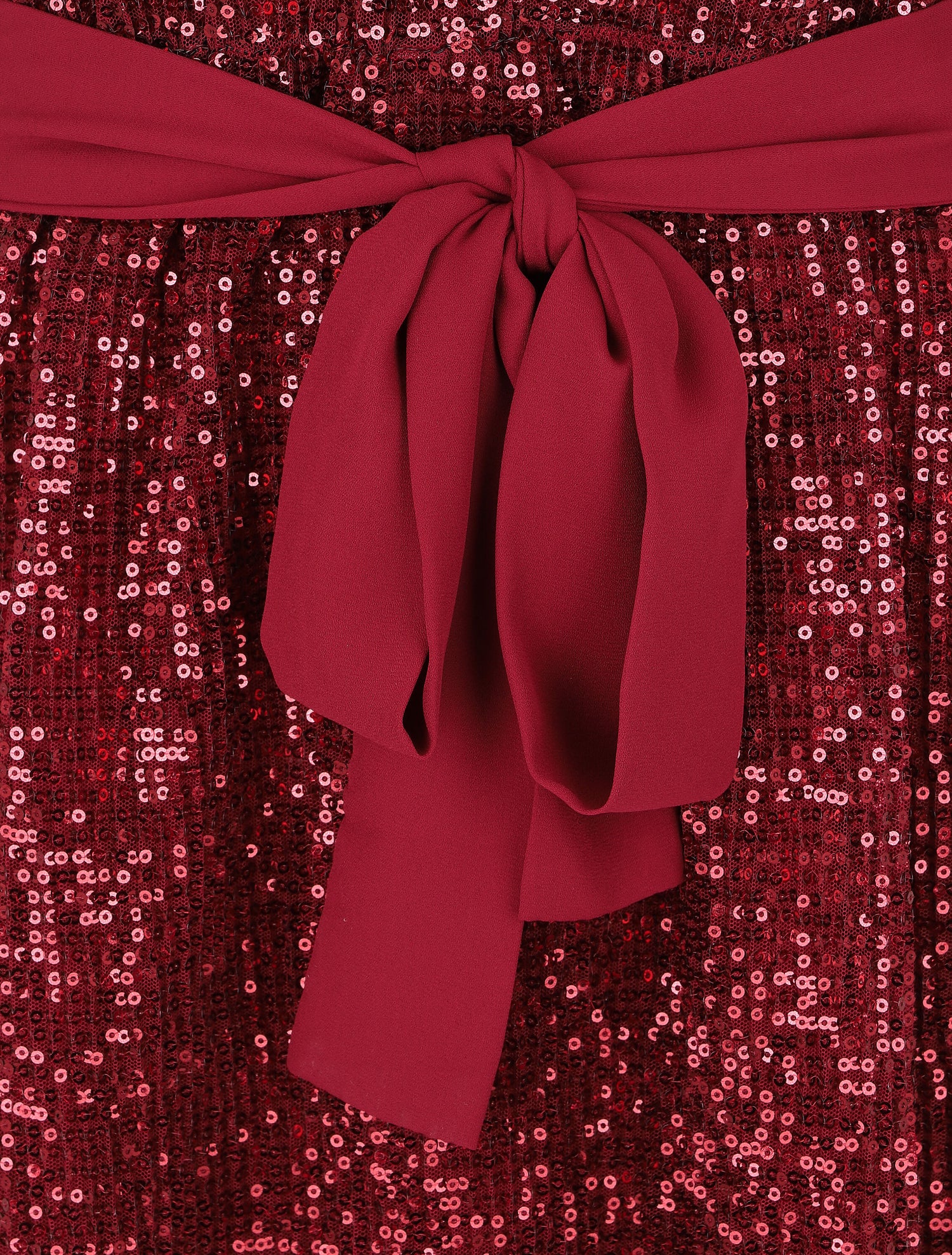Robe sans manches à sequins - Bordeaux - 3