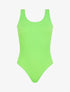 Body uni côtelé - Vert fluo - 4