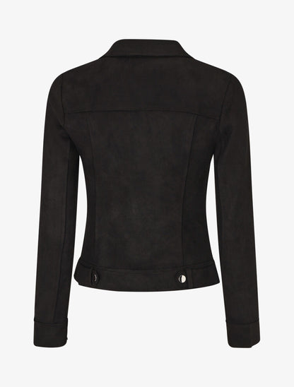 Veste en suédine style perfecto - Noir - 2