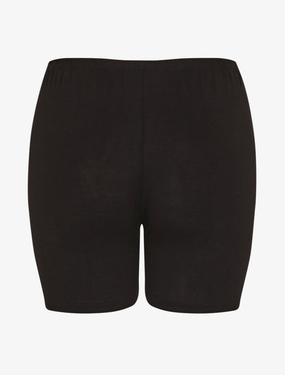 Short sous robe uni - Noir - 2