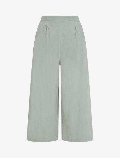 Pantalon ample à taille élastiquée - Vert d&