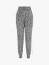 Pantalon ample imprimé fleuri - Noir - 1