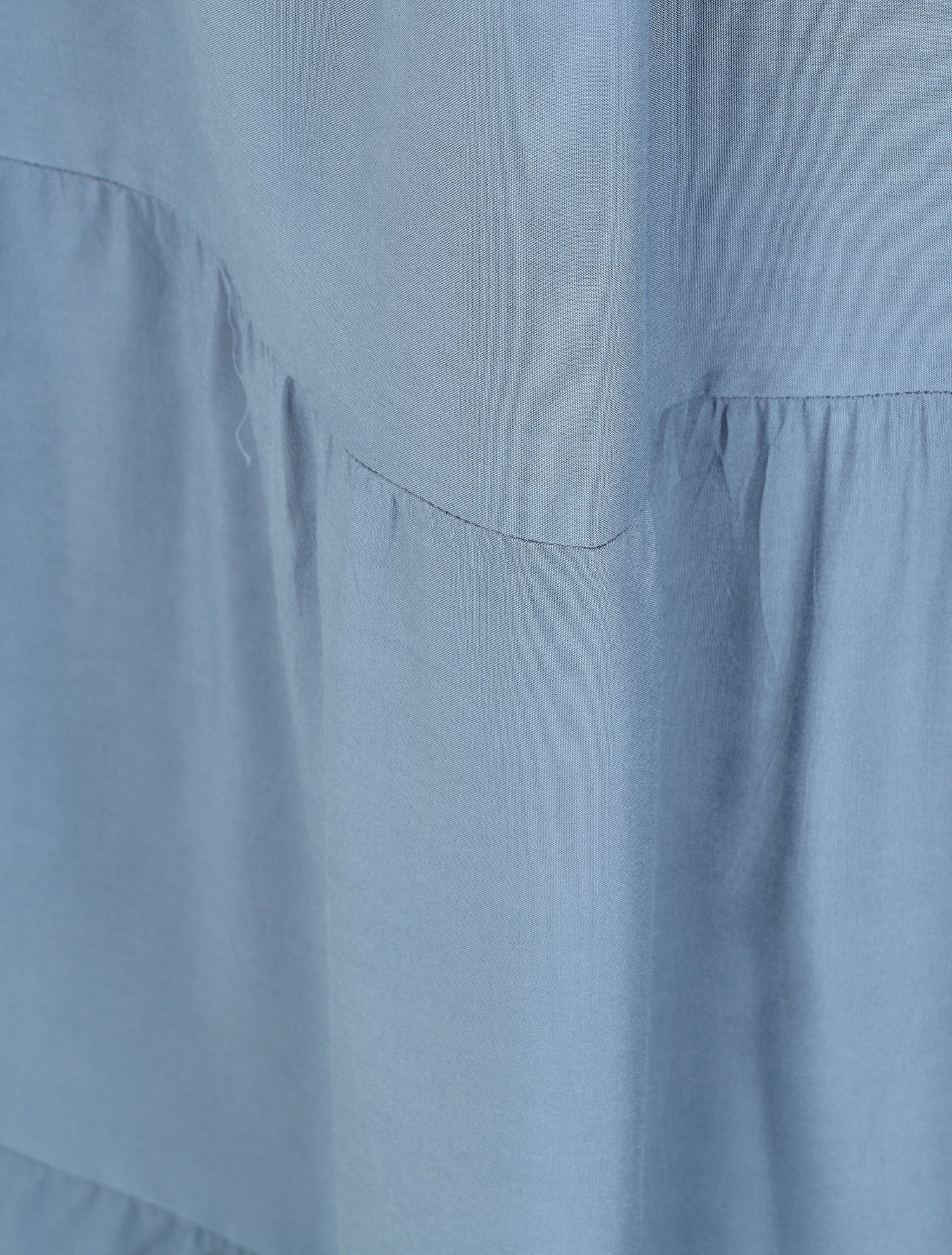 Jupe longue à taille élastiquée - Bleu - 3