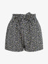 Short droit imprimé petites fleurs - Marine - 1