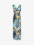 Robe longue élastiquée imprimé cachemire - Jaune - 5