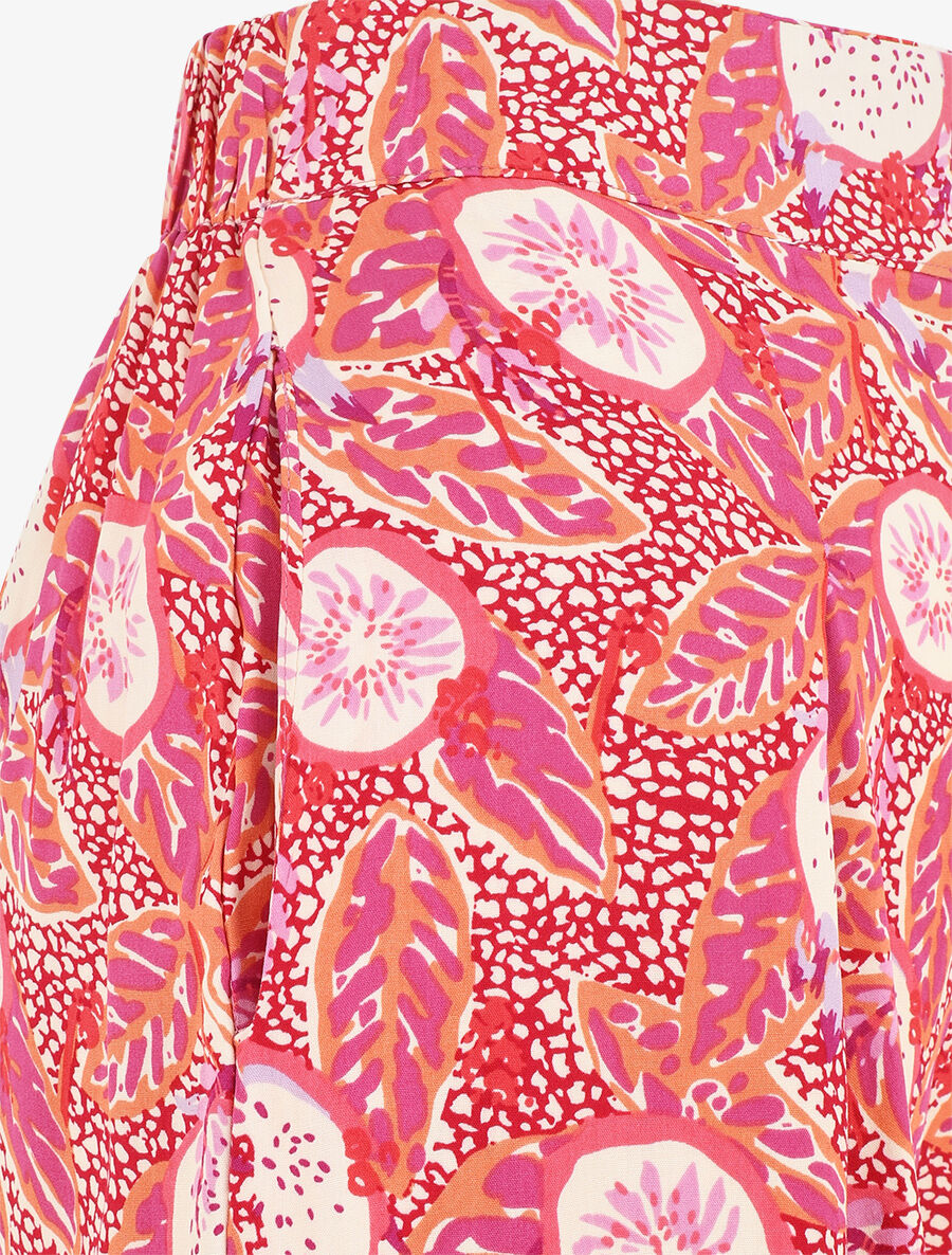 Short fluide à imprimé fantaisie - Rose - 3