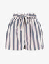 Short fluide à imprimé rayures - Blanc - 1