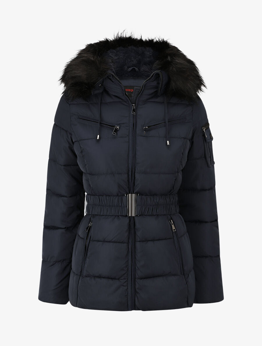 Doudoune à poche boutonnée à l&