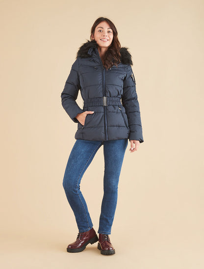 Doudoune à poche boutonnée à l&