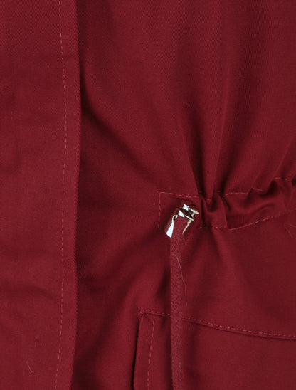 Parka fourrée à capuche - Bordeaux - 3