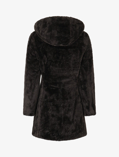 Doudoune réversible uni à capuche - Noir - 5