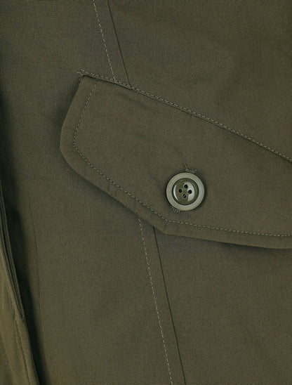 Parka uni à fourrure synthétique amovible - Kaki/noir - 3