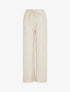 Pantalon ample élastiqué à rayures - Beige - 4