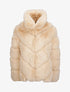 Manteau oversize en fausse fourrure - Beige - 1