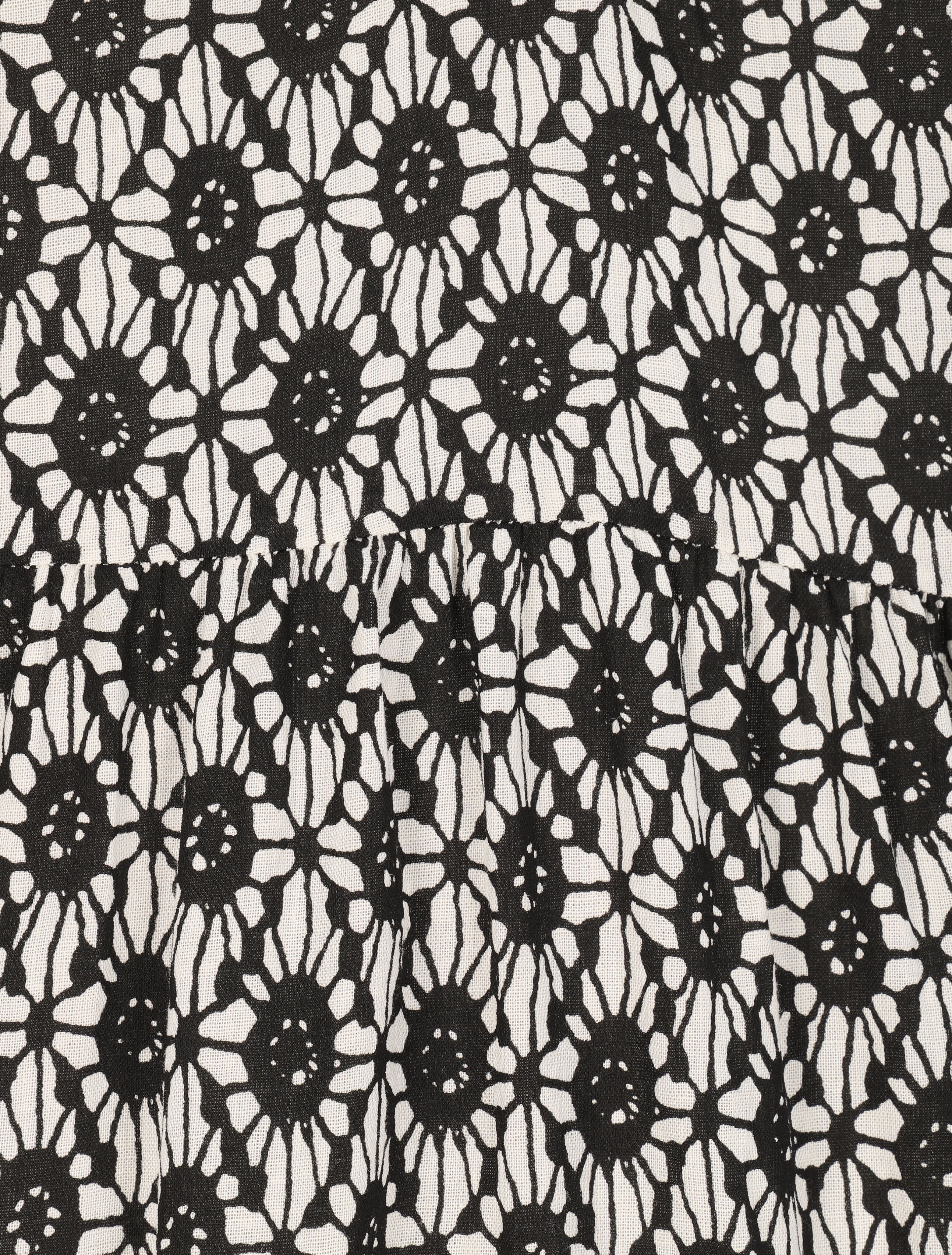 Robe longue à imprimé baroque - Noir - 3