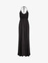 Robe empire uni à dos nu - Noir - 1