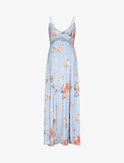 Robe longue à imprimé fleurs d&