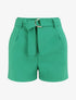 Short fluide uni et ceinturé - Vert - 4