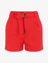 Short fluide uni et ceinturé - Rouge - 4