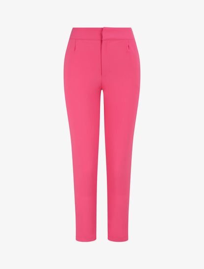 Pantalon fluide élastiquée - Fushia - 1