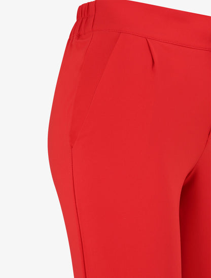 Pantalon fluide élastiquée - Rouge - 3
