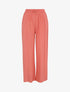 Pantalon léger à taille standard élastiquée - Corail - 4