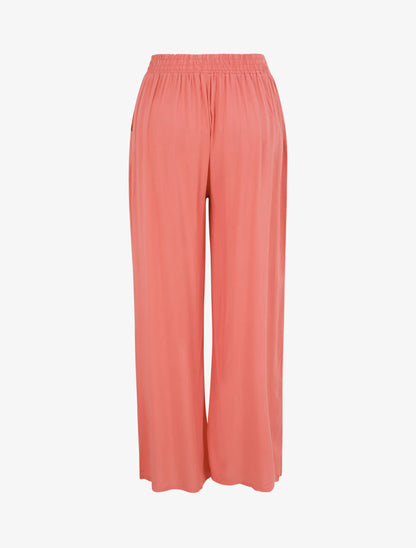 Pantalon léger à taille standard élastiquée - Corail - 2