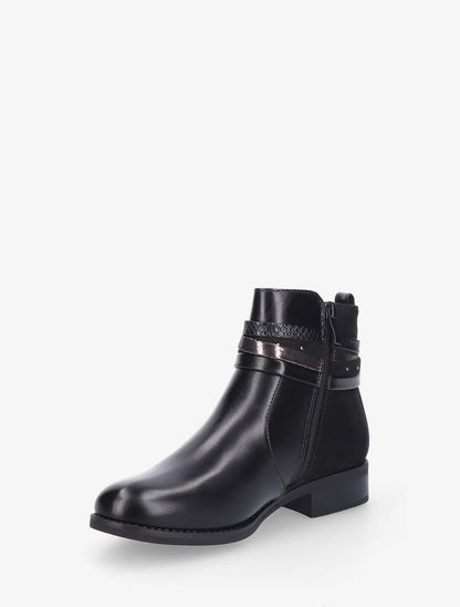 Bottines plates bi-matière - Noir - 3