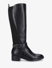 Bottes bi-matière à talon - Noir - 1