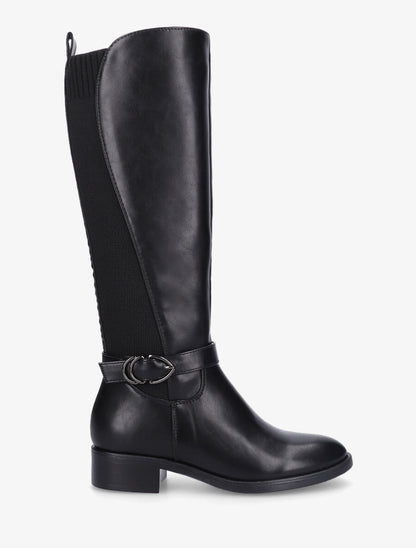 Bottes bi-matière à talon - Noir - 1