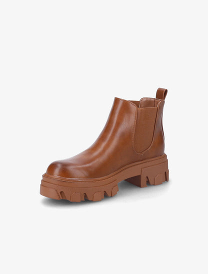 Chelsea boots à semelles crantées - Camel - 3