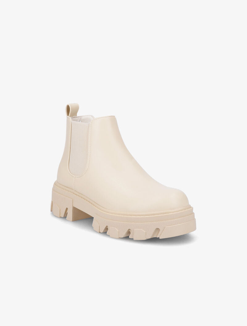 Chelsea boots à semelles crantées - Beige - 2