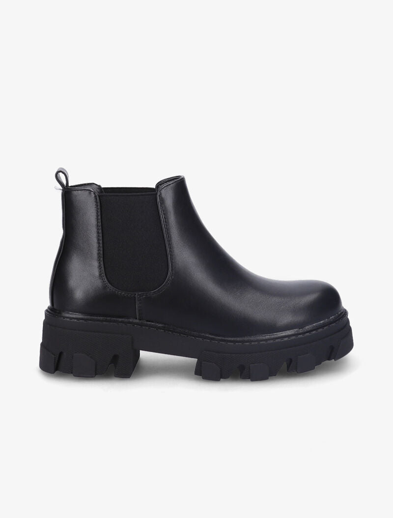 Chelsea boots à semelles crantées - Noir - 1