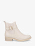 Bottines basiques en simili - Beige - 5