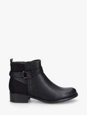 Bottines bi-matière à boucle - Noir - 1