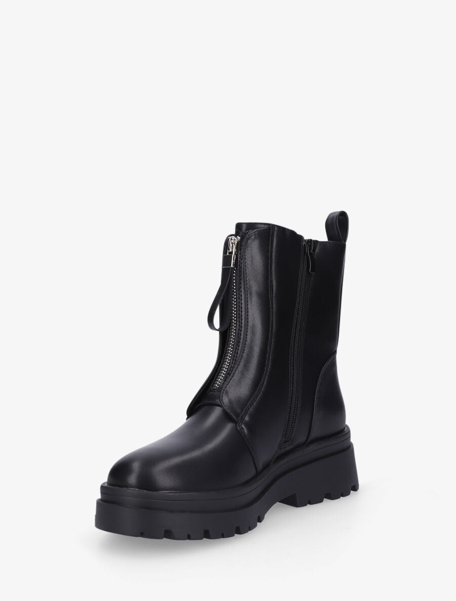 Boots montantes à zip - Noir - 3