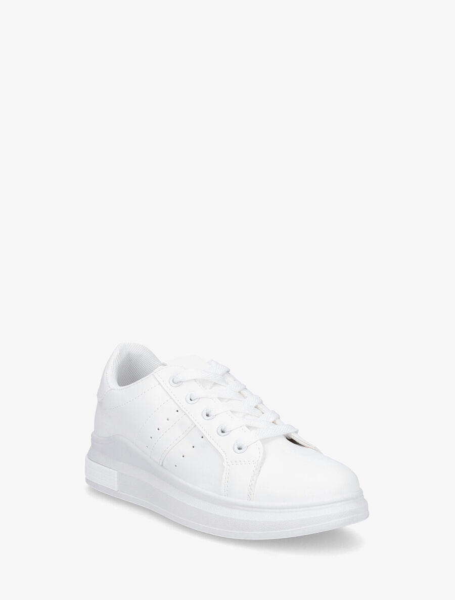 Baskets classiques en simili - Blanc - 2