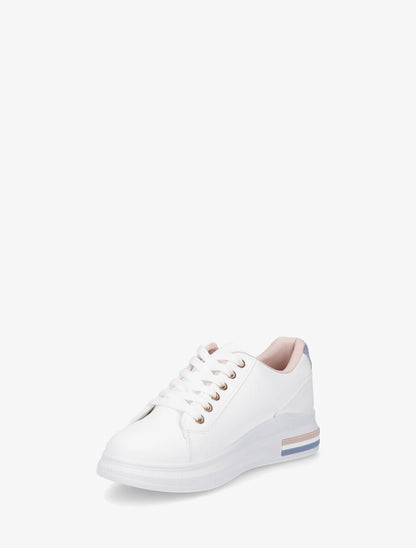 Sneakers à contrefort en suédine - Rose - 3