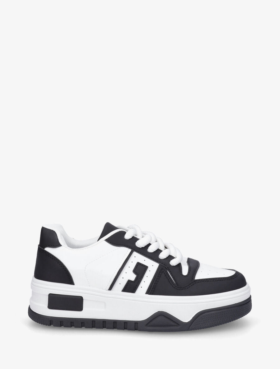 Sneakers à lacets épais - Noir - 1