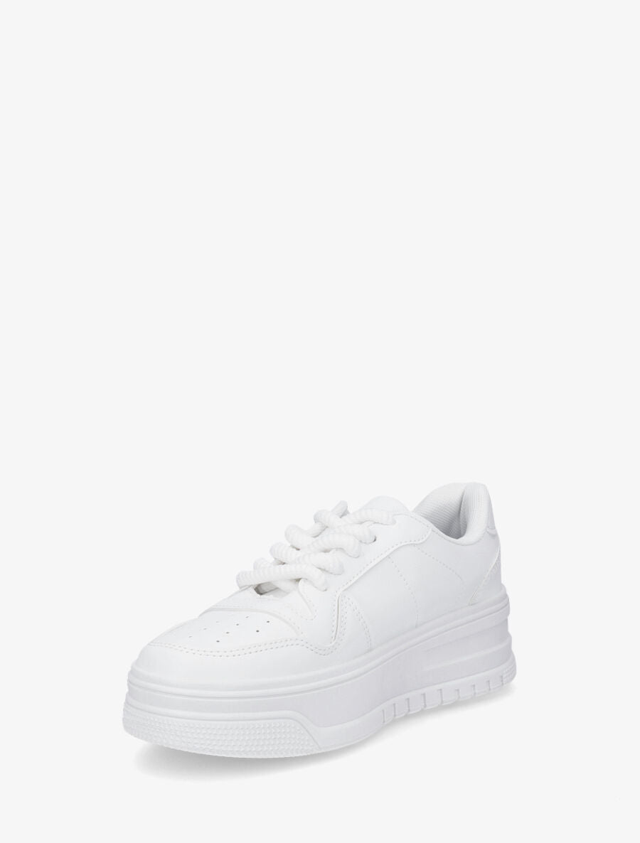 Sneakers à lacets épais - Blanc - 3