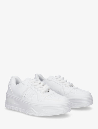 Sneakers à lacets épais - Blanc - 4
